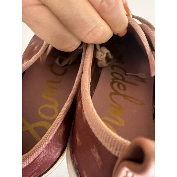 Sam Edelman Edelyn Womens 9.5 Sneakers Pink Blush Mesh Cottagecore - Picture 10 of 16